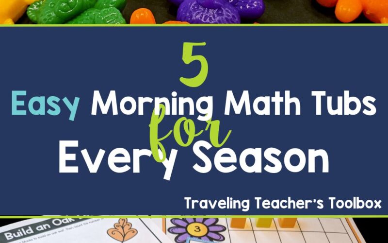 5 Easy Math Morning Tub Activities for Every Season